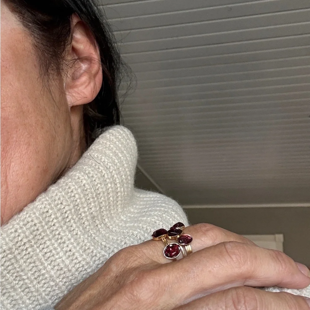 Madewell (Re)sourced Cashmere Turtleneck Sweater XS beige cream - Picture 4 of 8